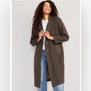 NWT Old Navy soft-brushed long overcoat